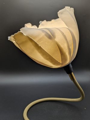 Lampe de chevet lamelle de porcelaine